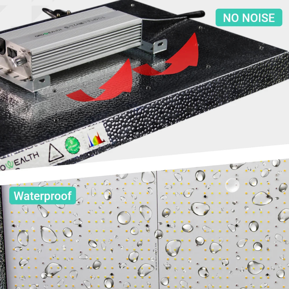 Growealth G3000 300W Vollspektrum-LED-Pflanzenlampe für Growboxen