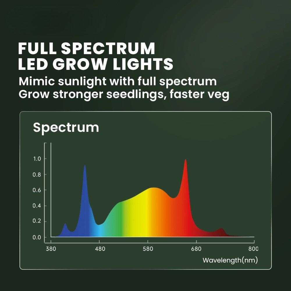 RG Serie Vollspektrum LED Pflanzenlampe (320W / 480W) für 90x90cm & 120x120cm Growzelte